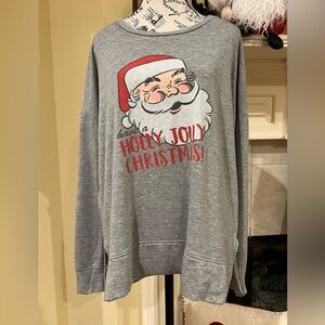 Santa pullover in Heather gray L